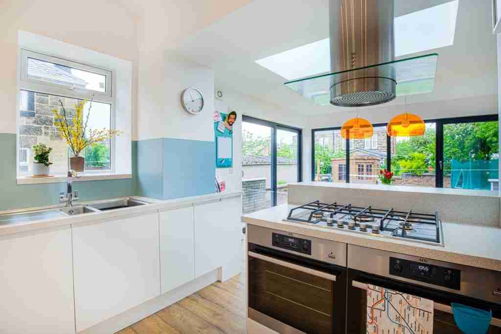 Rear extension creating a stronger connection between the home and garden in Jordanhill, Glasgow