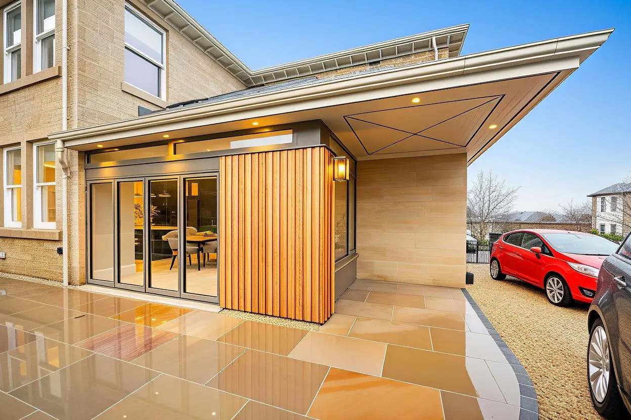 Allison Architects Contemporary House Extension vertical cedar cladding