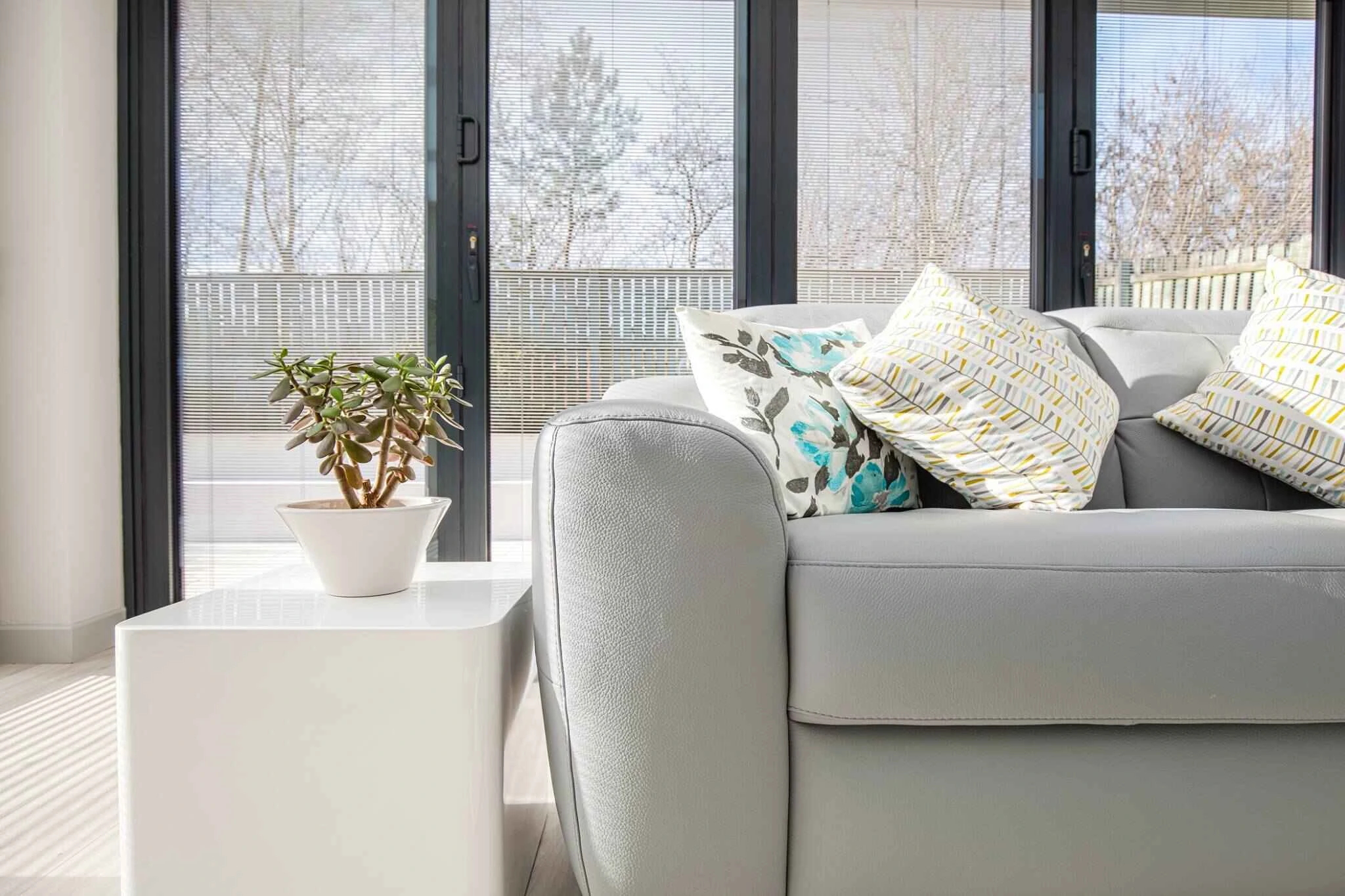 Open-plan kitchen and living space created through the extension of a family home in Newton Mearns