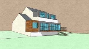 Building Extension Project in Newton Mearns. Architects, Allison architecture asked to prepare concept studies